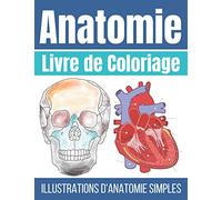 Livre de Coloriage Anatomie: Illustrations d'anatomie Simple à Colorier | Anatomie et Physiologie Humaine