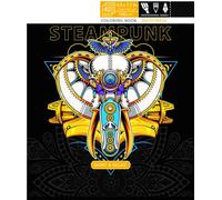 Livre de coloriage anti-stress 124x197 20 pages TW Steampunk