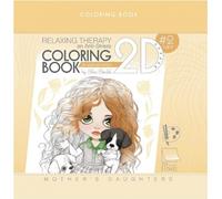 Livre de coloriage anti-stress 200x200 20 feuilles rembourrées 2D-paillettes Filles-mères
