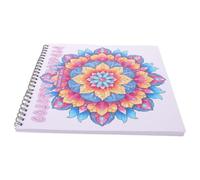 Livre de Coloriage Anti-stress Mandala Floral pour Étudiants, 30 Motifs | Papier Épais Face, Reliure Spirale, Pages Faciles à Détacher, pour Feutres et Stylos Gel