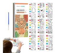 Livre de coloriage aquarelle | Ensemble de peinture aquarelle avec pinceaux et peintures | Bloc de peinture aquarelle portable pour et adultes