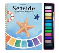 Livre de coloriage aquarelle - Guide d'instructions pour débutants, pages en papier d'art de qualité supérieure, journal de peinture créatif, texture lisse pour , adolescents, femmes, artistes