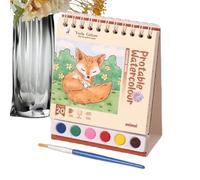 Livre De Coloriage Aquarelle - Livre De Peinture Aquarelle Pour | Note À Doodle De Gouache Doodle | Note À Colorier De Voyage Lavable Avec Structure Verticale Stylo | Activités D'avion Pour Le