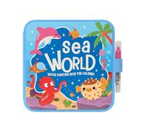 Livre de coloriage aquarelle, réutilisable, mignon dessin animé, livre d'exercices aquarelle, pour voyage, maison, bricolage, extérieur, maternelle, fête, anniversaire, vacances de Noël