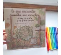 Livre de coloriage avec 24 feutres | Kit de mandalas anti-stress | 23 designs pour se détendre | activité créative sans écran | Cadeau pour les amateurs de Mandalas