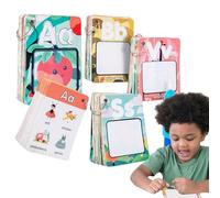 Livre de coloriage avec aquarelle, cartes d'apprentissage pour l'alphabet et les lettres pour apprendre, livre de coloriage avec stylo à eau à colorier - pour voiture, fêtes, anniversaires, maison