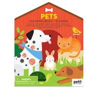 Livre de coloriage avec autocollants - animaux de compagnie multicolor TU