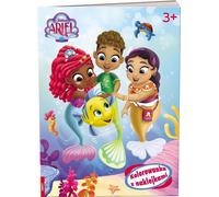 Livre de coloriage avec autocollants : Le pays d'Ariel - Découvrez la magie de Disney !