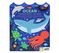 Livre de coloriage avec autocollants - océan multicolor TU