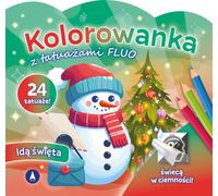 Livre de coloriage avec les tatouages FLUO Noël approche