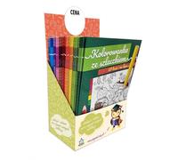 Livre de coloriage avec présentoir ardoise 60 pcs.