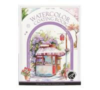 Livre de coloriage créatif - Kit de soulagement du stress - Livre de coloriage aquarelle 2026 - À faire soi-même - Bloc aquarelle à 3 compartiments - Pour la relaxation et l'humeur - Pour débutants et