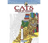 Livre de coloriage Creative Haven Cats Color by Number