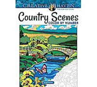 Livre de coloriage Creative Haven Country Scenes Color by Number