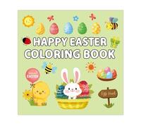 Livre de coloriage d'animaux faciles - Easy Pâques Coloriage de Pâques, Cute E, Star Easy Game Book Book - Stress Relief Big Best Coloring avec thème de Pâques pour la créativité manga pour personne
