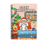 Livre de coloriage de Noël - Activité d'apprentissage précoce guidée, livre de dessin festif du Père Noël, éducatif avec des illustrations amusantes, outil artistique de vacances pour les util