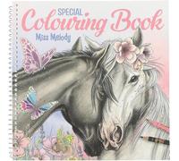 Livre de coloriage - DEPESCHE - Miss Melody - 20 motifs de chevaux - Noir - Multicolore