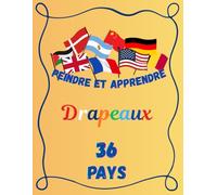 Livre de coloriage des drapeaux - Les drapeaux du monde pour les enfants: Grands dessins simples à colorier • Apprendre les drapeaux et les pays dès 2 ans