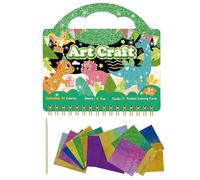 Livre De Coloriage Dinosaures - Kit d'Activités Créatives Manuelles - Cahier de Coloriage Interactif | Cadeau d'Anniversaire Vacances Voyage en Voiture École Maternelle Activité Scolaire Fête pour