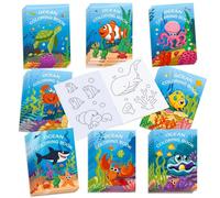 Livre de coloriage DIY Monde sous-marin Vie marine, livre d'activités thématique océanique créatif et éducatif avec des créatures marines amusantes. Idéal pour les projets artistiques, le soulagement 