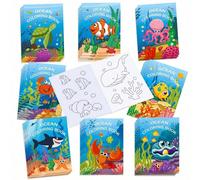 Livre de coloriage DIY sur le monde sous-marin et la vie marine, livre d'activités thématique océanique créatif avec des créatures marines fascinantes, convient pour des projets artistiques, le soulag