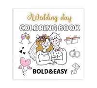 Livre De Coloriage Du Jour Du Mariage, Pages D'activités Amusantes, 21x21cm, Livre De Coloriage Pour , Illustrations À Thème De Mariée Et Marié, Divertissement Créatif, Pour Les Invités De Réce