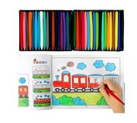 Livre de coloriage éducatif pour tout-petits - Motif paysage animal - Ne se décolore pas - Améliore la coordination œil-main
