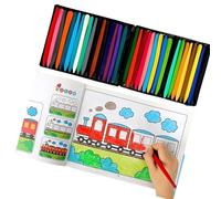 Livre de coloriage éducatif pour tout-petits - Motif paysage animal - Ne se décolore pas - Améliore la coordination œil-main - Développement créatif