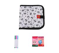 Livre de coloriage effaçable pour enfants - Planche à dessin réutilisable - Portable - Avec 3 crayons de couleur - 6 pages - Kit de coloriage - Cadeau - Jeux à partir de 2 à 6 ans (#G)