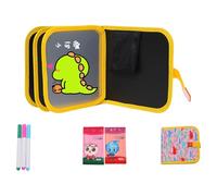 Livre de coloriage effaçable pour enfants - Planche à dessin réutilisable - Portable - Avec 3 crayons de couleur - 6 pages - Kit de coloriage - Cadeau - Jeux à partir de 2 à 6 ans (#C)