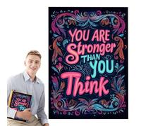 Livre de coloriage inspirant - Phrases positives pour adultes, motifs peints à la main, citations de motivation réconfortantes pour la relaxation, le soulagement du stress, outil de coloriage créatif