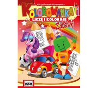 Livre de coloriage. Je compte et je colorie. Jouets
