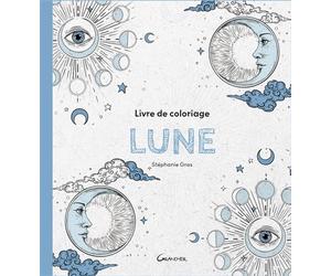 Livre de coloriage Lune - Stéphanie Gras - Grancher - relié - Livre-jeu