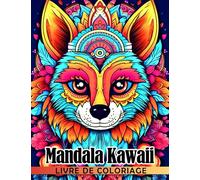 Livre de coloriage Mandala Kawaii: Modèles effrayants de Chibi avec des dessins maléf