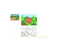 Livre de coloriage Mes premiers animaux la forêt 8 feuilles 21x14,5cm MPLZ