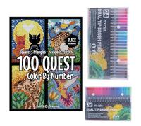 Livre de Coloriage Numéroté - Livre D'Apprentissage Peinture Pour Tout-Petits, de Peinture par Numéros pour Jeux Loisirs Créatifs Dessin Détente Maison École