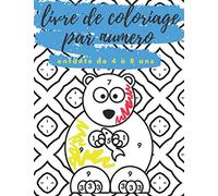 livre de coloriage par numéro enfants de 4 à 8 ans: Livre de coloriage Numéroté Animaux Avec Paternes en arriere plan , Cahier de Coloriage avec des ... , idée cadeau pour enfant, (8.5x11)