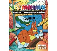 Livre de coloriage par numéro les animaux enfant 4-8 ans: Dessins d'animaux à colorier avec code couleur et modèle en couleur : animaux marins, animaux sauvages, animaux fermiers
