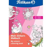 Livre de coloriage Pelikan "Ma licorne" DIN A4 avec 100 autocollants inclus