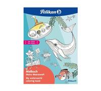 Livre de coloriage Pelikan "Mon monde marin" DIN A4, autocollants inclus