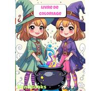 Livre de coloriage: Petites sorcières mignonnes 2
