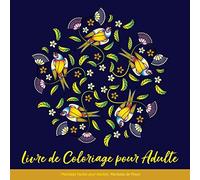 Livre de Coloriage pour Adulte: Mandalas Faciles pour Adultes: Mandalas de Fleurs