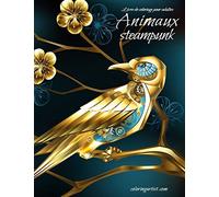 Livre de coloriage pour adultes Animaux steampunk