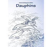 Livre de coloriage pour adultes Dauphins 1