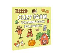 Livre de coloriage pour Adultes, Livre de coloriage pour Adultes et, Cosy Farm Livre de coloriage avec 40 Dessins Audacieux et faciles, réservez de charmantes scènes de Ferme et Bien
