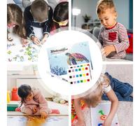 Livre de coloriage pour aquarelle - Cahier d'activités de peinture amusantes, bloc d'art créatif aquarelle, livre d'entraînement éducatif pour enfants, garçons, filles, adolescents, fils