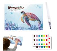 Livre de coloriage pour aquarelle - Cahier d'activités de peinture amusantes, bloc d'art créatif aquarelle, livre de pratique éducative de dessin pour, garçons, filles, adolescents, fils