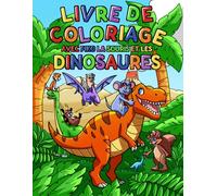 Livre de coloriage pour enfants : avec Piko et les dinosaures: Colorie, découvre et amuse-toi avec Piko et ses amis préhistoriques !