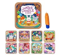Livre de coloriage réutilisable - Bloc de dessin à l'eau avec stylo à eau rechargeable, d'apprentissage créatif, carnet de travail d'art pour , garçons, filles, étudiants, artistes