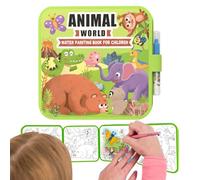 Livre De Coloriage Révélé À L'Eau | Activité Éducative Maternelle Sans Désordre | Livre De Dessin À L'Eau Pour | Pour Garçons Et Filles Maternelle Voyage Avion Voiture